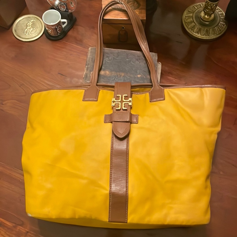 Tory Burch Mustard Color Tote